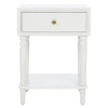Kirkland's Single Drawer Letta Accent Table In White