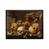 Kirkland's Skeletons On Table Halloween Framed Art Print In Gold