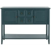 Kirkland's Slate Teal 4-drawer Charlotte Sideboard In Blue