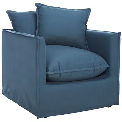 Kirkland's Slipcover Josey Armchair In Blue