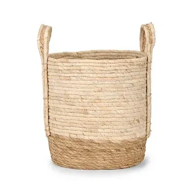 Kirkland's Small Dark Natural Base Basket In Brown