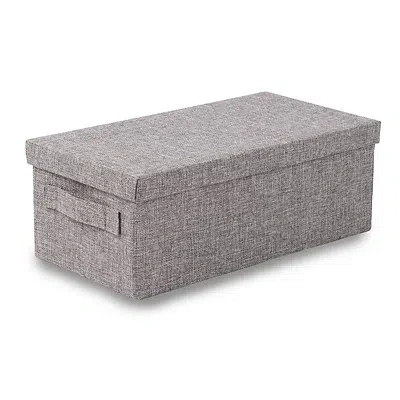 Kirkland's Small Gray Burlap Collapsible Basket