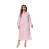 Kirkland's Small Plush Pink Front Zipper Bathrobe In Pink