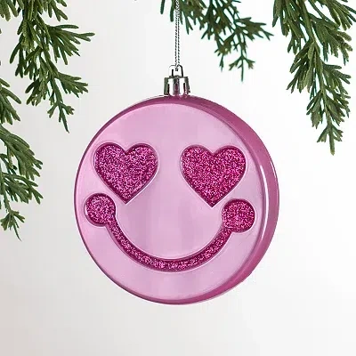 Kirkland's Smiley Face Ornament In Pink