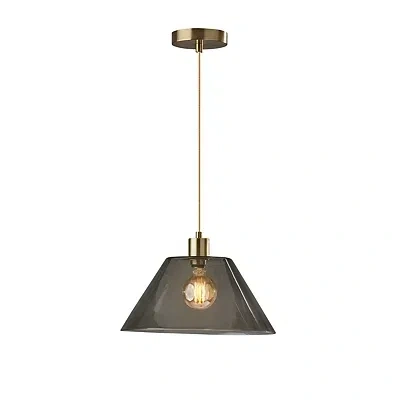 Kirkland's Smoked Glass Pendant Light In Multi