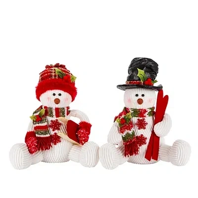 Kirkland's Snow Day Sitting Snowmen In Multi