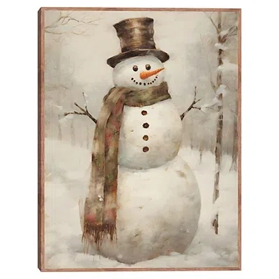Kirkland's Snowman Framed Art Print In Multi