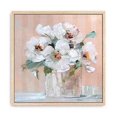 Kirkland's Soft Elegant Floral Framed Canvas Art Print In Multi