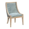 Kirkland's Soft Green Upholstered Elmcrest Dining Chair In Blue