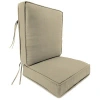 Kirkland's Solid Beige Outdoor Deep Seat Cushion In Brown
