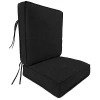 Kirkland's Solid Black Outdoor Deep Seat Cushion In Black