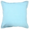 Kirkland's Solid Blue Embroidered Edge Pillow In Blue