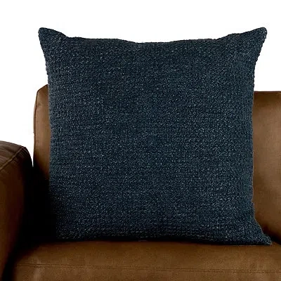 Kirkland's Solid Navy Woven Oversized Pillow In Blue
