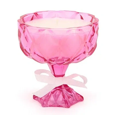 Kirkland's Sorbet Spritz Cocktail Jar Candle In Pink