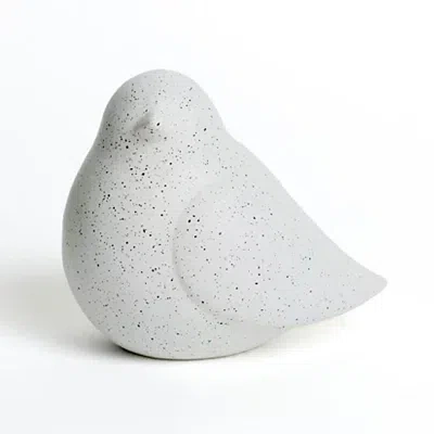 Kirkland's Speckled Bird Figurine In White