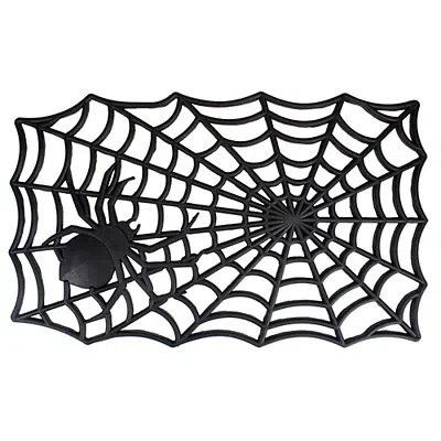 Kirkland's Spider Web Doormat In Black