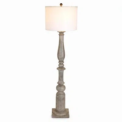 Kirkland's Spindle Charlotte Floor Lamp In Gray