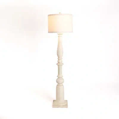 Kirkland's Spindle Charlotte Floor Lamp In White