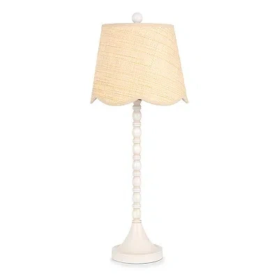 Kirkland's Spindle Rattan Shade Buffet Lamp In Brown