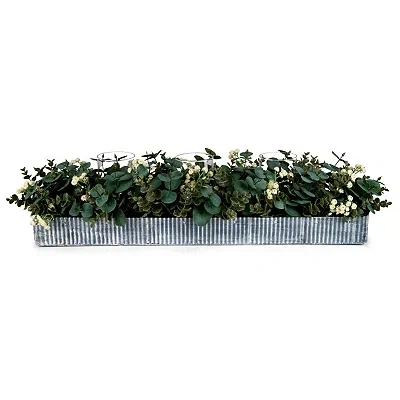 Kirkland's Spiral Eucalyptus Lambs Ear Centerpiece In Multi