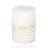 Kirkland's Spiral Pillar Candle In White