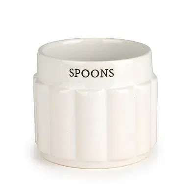 Kirkland's Spoons Coffee Bar Canister In White