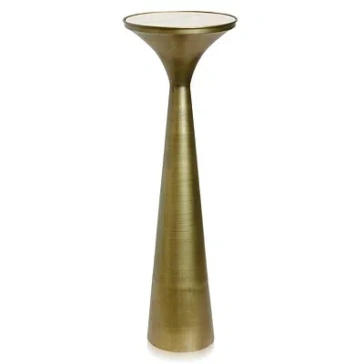 Kirkland's Spun Gold Metal Tapered Cocktail Table In Multi