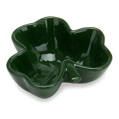 Kirkland's St Patrick Clover Shaped Bowl In Green