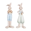 Kirkland's Standing Bunny Couple Figurines In Multi