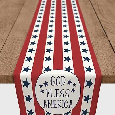Kirkland's Stars And Stripes God Bless America Table Runner In Multi