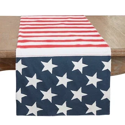 Kirkland's Stars And Stripes Patriotic Table Runner In Multi