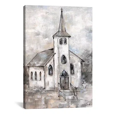 Kirkland's Steeple Canvas Art Print In Gray