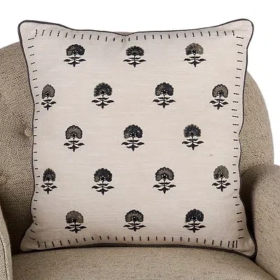 Kirkland's Stitched Floral Pillow In Multi