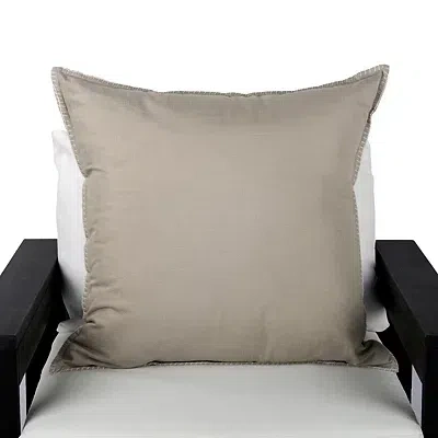 Kirkland's Stitched Trim Outdoor Pillow In Gray
