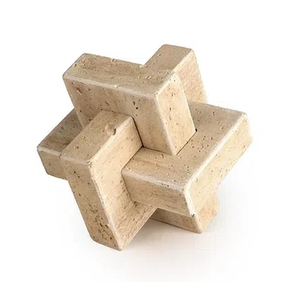 Kirkland's Stone Powder Decorative Knot In Brown