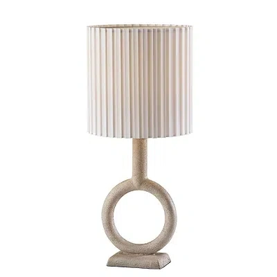 Kirkland's Stone Ring Ellie Table Lamp In Brown