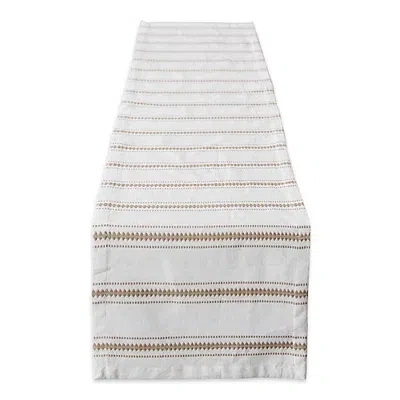 Kirkland's Stone Zig Zag Dobby Stripe Runner In Neutral