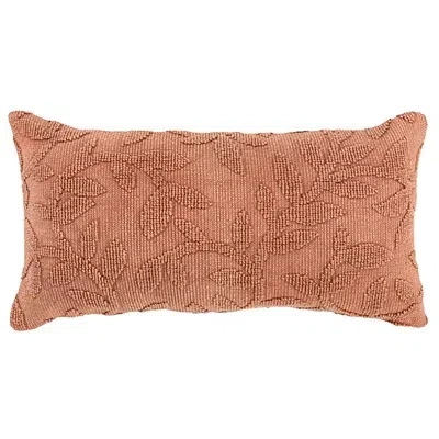 Kirkland's Stonewash Botanical Pillow In Brown