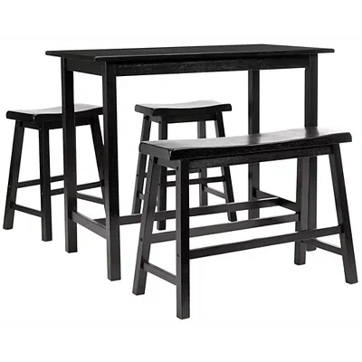 Kirkland's Stool & Table Set In Brown