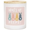 Kirkland's Strawberry Cream Bunny Peep 2-wick Candle In White