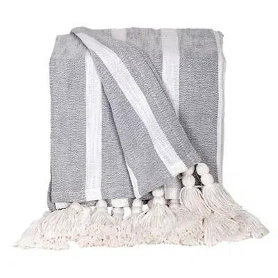 Kirkland's Stripe Tassel Throw In Multi
