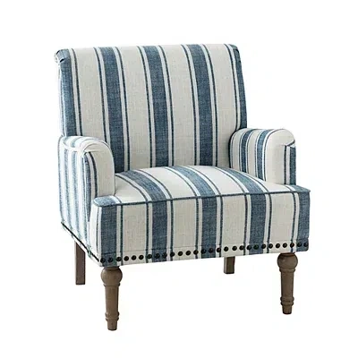 Kirkland's Stripe Upholstered Accent Chair In Multi