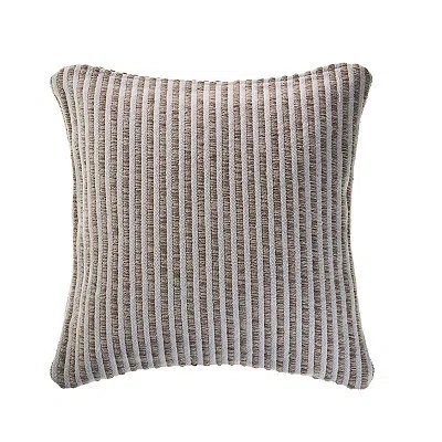 Kirkland's Striped Cotton Pillow In Gray