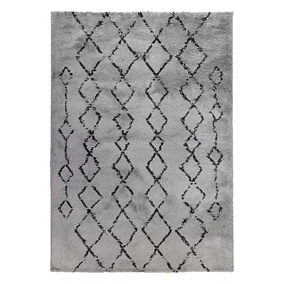 Kirkland's Striped Diamond Area Rug In Gray