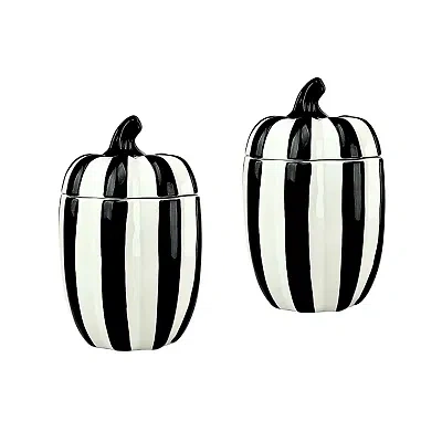 Kirkland's Striped Gourd Canisters In Multi
