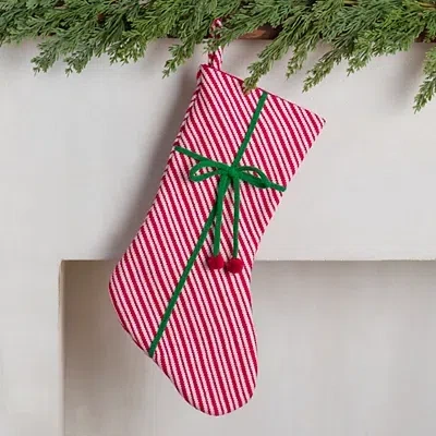 Kirkland's Striped Knit Present Stocking In Multi