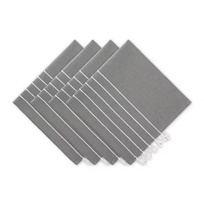 Kirkland's Striped Napkins In Gray