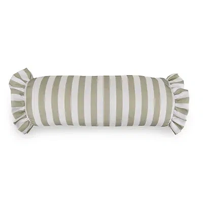 Kirkland's Striped Outdoor Bolster Pillow In Multi