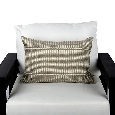 Kirkland's Striped Outdoor Lumbar Pillow In Gray