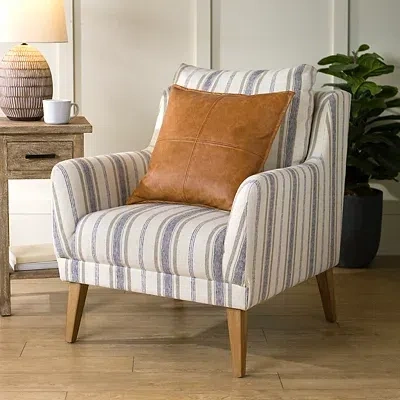 Kirkland's Striped Upholstered Lauren Accent Chair In Multi